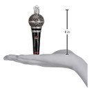Old World Christmas Ornaments: Musical Instruments Glass Blown Ornaments for Christmas Tree - Microphone