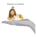 Old World Christmas Spiritual Gifts Glass Blown Ornaments for Christmas Tree Lion Lamb