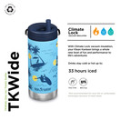 KLEAN KANTEEN Tkwide Surfer Twist Cap with Insulated Water Bottle 12oz, 1 EA