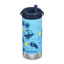 KLEAN KANTEEN Tkwide Surfer Twist Cap with Insulated Water Bottle 12oz, 1 EA | Surfer