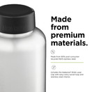 Klean Kanteen Wide Mouth Single Wall Stainless Steel Water Bottle (w/Wide Loop Cap) - 64oz - Brushed Stainless