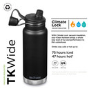 Klean Kanteen TKWide 32oz (w/ Chug Cap) - Black