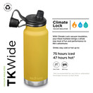 Klean Kanteen TKWide 32oz (with Chug Cap) - Marigold
