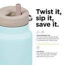 Klean Kanteen TK Wide 20 Oz. Twist Top Blue Tint