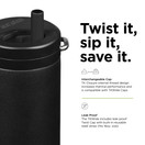 Klean Kanteen TKWide 16oz (with Twist Cap) Black