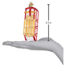 Old World Christmas 44124 Ornament, Sled