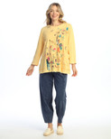 Jess & Jane Mineral Washed Tunic Top - M94 | 1X, Whimsy Wheat