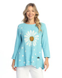 Jess & Jane Mineral Washed Gauze Tunic w/Pocket - M108 | 1X, Happy Days Seaglass