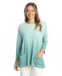 Jess & Jane Women's Coloring Mineral Washed Patch Pocket Cotton Tunic | X-Large, Dip Mint
