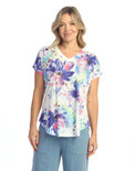 Jess & Jane Pop Art Dolman Cap Sleeve Top - 60-1512 | Small, Sophia
