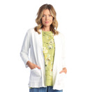 Jess & Jane Mineral Washed French Terry Kimono Jacket - M95 | Large, White