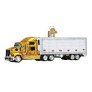 Old World Christmas Ornaments: Planes, Trains, Helicopters, Boats and Trucks Glass Blown Ornaments for Christmas Tree, Semi Truck