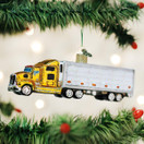 Old World Christmas Ornaments: Planes, Trains, Helicopters, Boats and Trucks Glass Blown Ornaments for Christmas Tree, Semi Truck