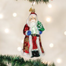 Old World Christmas Ornaments Golden Santa Glass Blown Ornaments for Christmas Tree