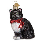 Old World Christmas Cat Lover Glass Blown Ornaments for Christmas Tree Tuxedo Kitty.