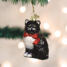 Old World Christmas Cat Lover Glass Blown Ornaments for Christmas Tree Tuxedo Kitty.