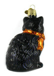 Old World Christmas Halloween Kitty Glass Blown Ornament for Christmas Tree
