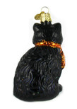 Old World Christmas Halloween Kitty Glass Blown Ornament for Christmas Tree