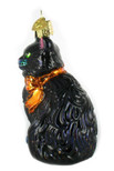 Old World Christmas Halloween Kitty Glass Blown Ornament for Christmas Tree | Halloween Kitty