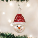 Old World Christmas Ornaments Candy Coil Snowman Glass Blown Ornaments for Christmas Tree