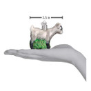 Old World Christmas Ornaments Farm Animals Glass Blown Ornaments for Christmas Tree, Pygmy Goat