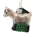 Old World Christmas Ornaments Farm Animals Glass Blown Ornaments for Christmas Tree, Pygmy Goat