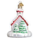 Old World Christmas Glass Blown Ornament Country Church (20095)