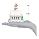 Old World Christmas Glass Blown Ornament Country Church (20095)
