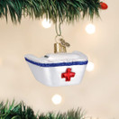Old World Christmas Nurse Cap Glass Blown Ornament for Christmas Tree