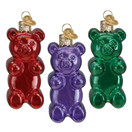 Old World Christmas Jelly Bear Set Glass Blown Ornament for Christmas Tree