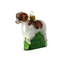Old World Christmas Ornaments Brittany Spaniel Glass Blown Ornaments for Christmas Tree