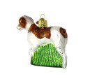 Old World Christmas Ornaments Brittany Spaniel Glass Blown Ornaments for Christmas Tree
