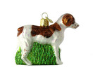 Old World Christmas Ornaments Brittany Spaniel Glass Blown Ornaments for Christmas Tree