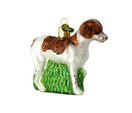 Old World Christmas Ornaments Brittany Spaniel Glass Blown Ornaments for Christmas Tree