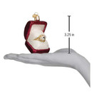 Old World Christmas Ornaments: Bride and Groom Gifts Glass Blown Ornaments for Christmas Tree, Ring in Box
