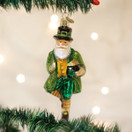 Old World Christmas Irish Santa Glass Blown Ornament for Christmas Tree