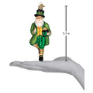Old World Christmas Irish Santa Glass Blown Ornament for Christmas Tree