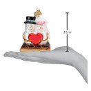 Old World Christmas S'Mores in-Love Glass Blown Ornament for Christmas Tree