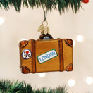 Old World Christmas Cities, Places and Landmarks Glass Blown Ornaments for Christmas Tree Suitcase