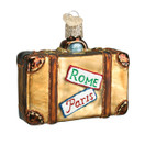Old World Christmas Cities, Places and Landmarks Glass Blown Ornaments for Christmas Tree Suitcase