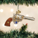 Old World Christmas Ornaments: Gun Collection Glass Blown Ornaments for Christmas Tree, Western Revolver