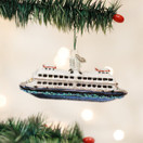 Old World Christmas Ornaments: Planes, Trains, Helicopters, Boats and Trucks Glass Blown Ornaments for Christmas Tree, Ferry