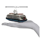Old World Christmas Ornaments: Planes, Trains, Helicopters, Boats and Trucks Glass Blown Ornaments for Christmas Tree, Ferry