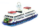Old World Christmas Ornaments: Planes, Trains, Helicopters, Boats and Trucks Glass Blown Ornaments for Christmas Tree, Ferry