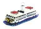 Old World Christmas Ornaments: Planes, Trains, Helicopters, Boats and Trucks Glass Blown Ornaments for Christmas Tree, Ferry