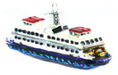Old World Christmas Ornaments: Planes, Trains, Helicopters, Boats and Trucks Glass Blown Ornaments for Christmas Tree, Ferry