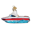 Old World Christmas Ornaments Ski Boat Glass Blown Ornaments for Christmas Tree