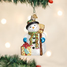 Old World Christmas Gleeful Snowman Ornaments Glass Blown Ornaments for Christmas Tree