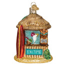 Old World Christmas Tiki Hut Glass Blown Ornament for Christmas Tree