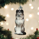 Old World Christmas Sitting Wolf